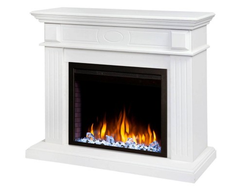 RealFlame Электрокамин Leda 24/25,5 WT белый матовый с очагом Saphir 25,5