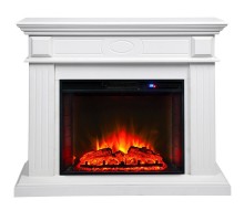 RealFlame Электрокамин Leda 24/25,5 WT белый матовый с очагом Sparta 25,5 LED