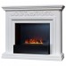 RealFlame Электрокамин Leticia 26 WT белый с очагом 3D Cassette 630 Black Panel
