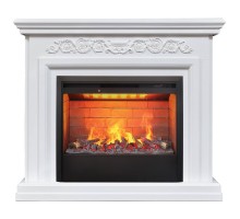 RealFlame Электрокамин Leticia 26 WT белый с очагом 3D Helios 26