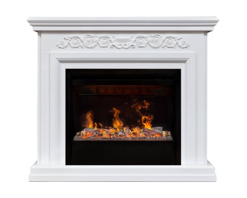 RealFlame Электрокамин Leticia 26 WT белый с очагом 3D Helios 26 SBG