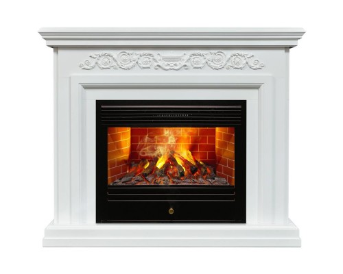 RealFlame Электрокамин Leticia 26 WT белый с очагом 3D Novara