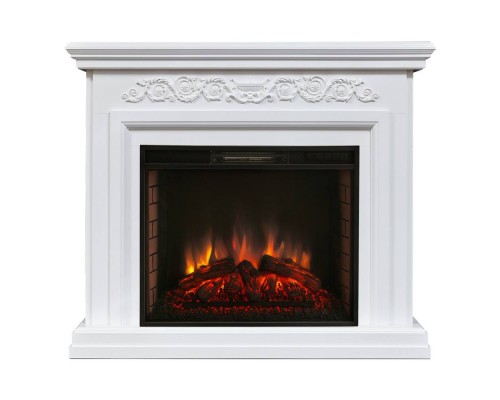 RealFlame Электрокамин Leticia 26 WT белый с очагом Epsilon 26 S IR
