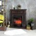 RealFlame Электрокамин Lilian DN орех с очагом Fobos Lux Black RC