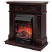 RealFlame Электрокамин Lilian DN орех с очагом Majestic Lux Black RC
