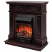 RealFlame Электрокамин Lilian DN орех с очагом Majestic Lux Black