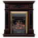 RealFlame Электрокамин Lilian DN орех с очагом Majestic Lux Brass