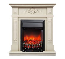 RealFlame Электрокамин Lilian WT жемчуг с очагом Fobos Lux Black