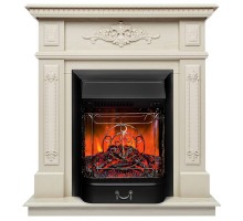 RealFlame Электрокамин Lilian WT жемчуг с очагом Majestic Lux Black