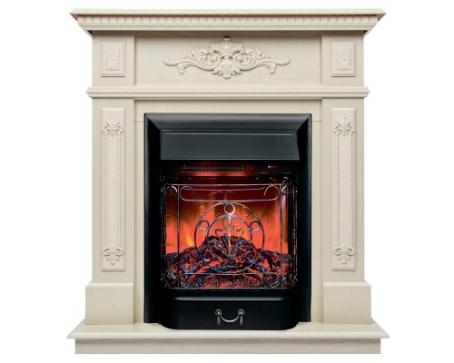 RealFlame Электрокамин Lilian WT жемчуг с очагом Majestic Lux Black RC