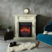RealFlame Электрокамин Lilian WT жемчуг с очагом Majestic Lux Black RC