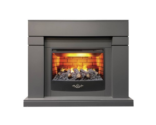 RealFlame Электрокамин Lindelse 25,5/26 GR серый c очагом 3D Firestar 25,5