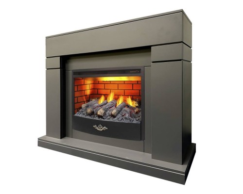 RealFlame Электрокамин Lindelse 25,5/26 GR серый c очагом 3D Firestar 25,5