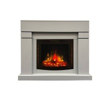 RealFlame Электрокамин Lindelse 25,5/26 GR серый c очагом Evrika 25,5 LED