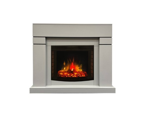 RealFlame Электрокамин Lindelse 25,5/26 GR серый c очагом Evrika 25,5 LED