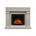 RealFlame Электрокамин Lindelse 25,5/26 GR серый c очагом Evrika 25,5 LED
