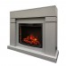 RealFlame Электрокамин Lindelse 25,5/26 GR серый c очагом Evrika 25,5 LED