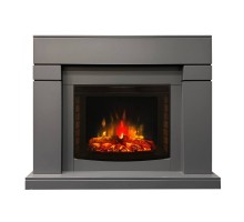 RealFlame Электрокамин Lindelse 25,5/26 GR серый c очагом Evrika 25,5 LED