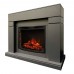 RealFlame Электрокамин Lindelse 25,5/26 GR серый c очагом Evrika 25,5 LED