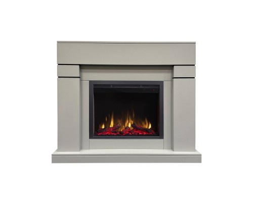 RealFlame Электрокамин Lindelse 25,5/26 GR серый c очагом Saphir 25,5