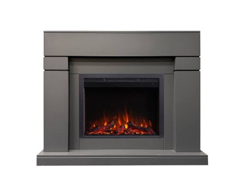 RealFlame Электрокамин Lindelse 25,5/26 GR серый c очагом Saphir 25,5