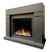 RealFlame Электрокамин Lindelse 25,5/26 GR серый c очагом Saphir 25,5