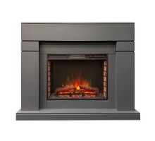RealFlame Электрокамин Lindelse 25,5/26 GR серый c очагом Sparta 25,5 LED