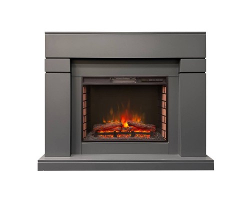 RealFlame Электрокамин Lindelse 25,5/26 GR серый c очагом Sparta 25,5 LED