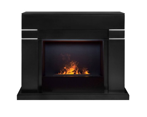 RealFlame Электрокамин Lindelse 26 BL черныйM черный с очагом 3D Cassette 630 Black Panel