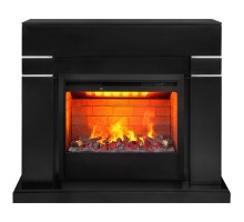 RealFlame Электрокамин Lindelse 26 BL черныйM черный с очагом 3D Helios 26