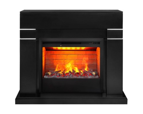 RealFlame Электрокамин Lindelse 26 BL черныйM черный с очагом 3D Helios 26