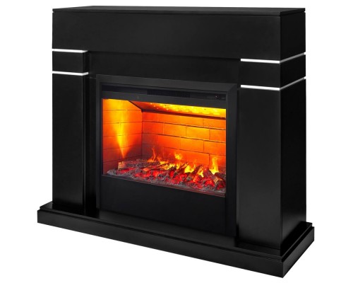 RealFlame Электрокамин Lindelse 26 BL черныйM черный с очагом 3D Helios 26