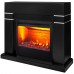 RealFlame Электрокамин Lindelse 26 BL черныйM черный с очагом 3D Helios 26