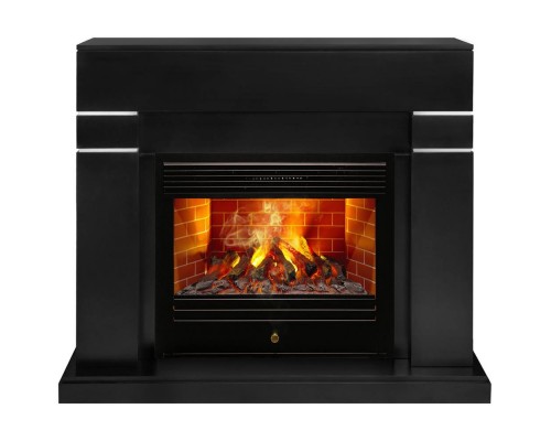 RealFlame Электрокамин Lindelse 26 BL черныйM черный с очагом 3D Novara