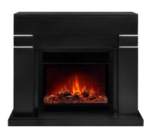 RealFlame Электрокамин Lindelse 26 BL черныйM черный с очагом Moonblaze