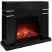 RealFlame Электрокамин Lindelse 26 BL черныйM черный с очагом Moonblaze