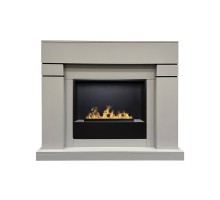 RealFlame Электрокамин Lindelse 26 GR серый, графит c очагом 3D Cassette 630 Black Panel