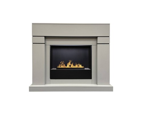 RealFlame Электрокамин Lindelse 26 GR серый, графит c очагом 3D Cassette 630 Black Panel
