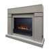 RealFlame Электрокамин Lindelse 26 GR серый, графит c очагом 3D Cassette 630 Black Panel