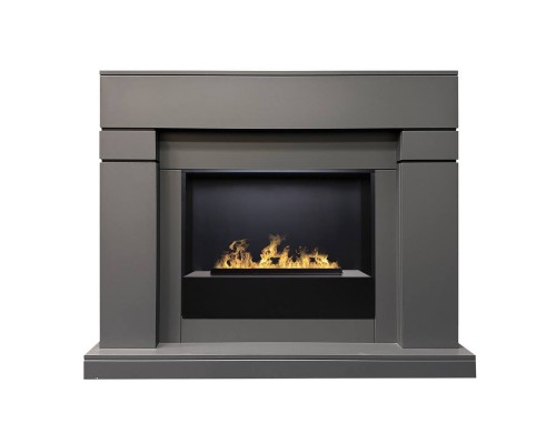 RealFlame Электрокамин Lindelse 26 GR серый, графит c очагом 3D Cassette 630 Black Panel