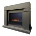 RealFlame Электрокамин Lindelse 26 GR серый, графит c очагом 3D Cassette 630 Black Panel