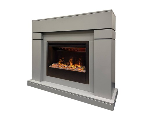 RealFlame Электрокамин Lindelse 26 GR серый, графит c очагом 3D Helios 26 SBG
