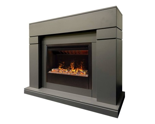 RealFlame Электрокамин Lindelse 26 GR серый, графит c очагом 3D Helios 26 SBG