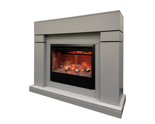 RealFlame Электрокамин Lindelse 26 GR серый, графит c очагом 3D Helios 26