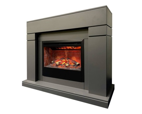 RealFlame Электрокамин Lindelse 26 GR серый, графит c очагом 3D Helios 26