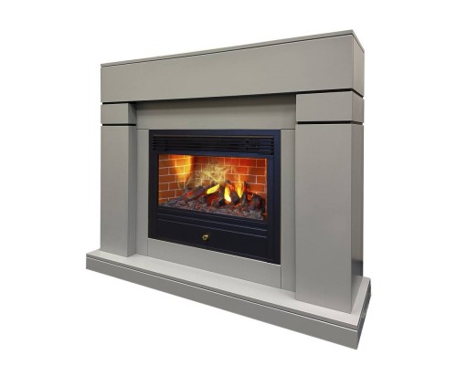 RealFlame Электрокамин Lindelse 26 GR серый, графит c очагом 3D Novara