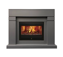 RealFlame Электрокамин Lindelse 26 GR серый, графит c очагом 3D Novara