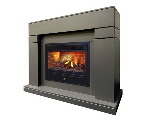 RealFlame Электрокамин Lindelse 26 GR серый, графит c очагом 3D Novara