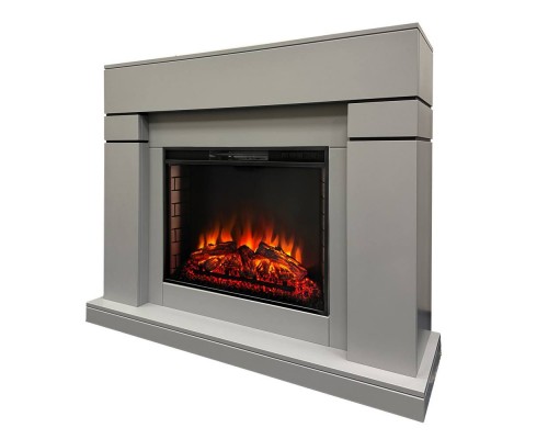 RealFlame Электрокамин Lindelse 26 GR серый, графит c очагом Moonblaze Black