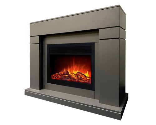 RealFlame Электрокамин Lindelse 26 GR серый, графит c очагом Moonblaze Black